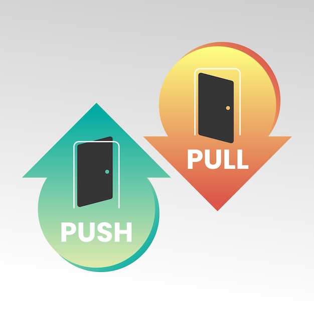 Push-pull borden collectie