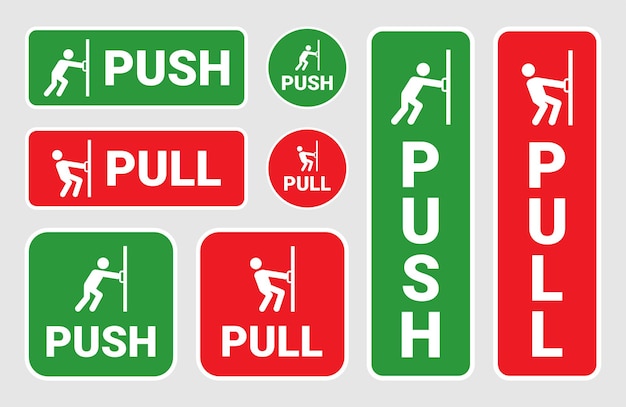 Push Pull Door Sign Collection