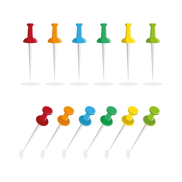 Vector pushpins