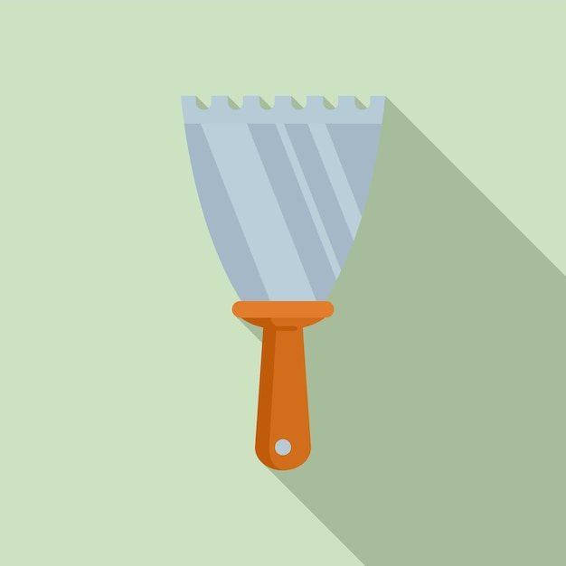 Putty knife drywall icon flat illustration of putty knife drywall vector icon for web design