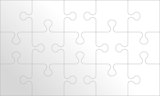 Vector puzzel achtergrond, banner, leeg. jigsaw sectie sjabloon. moderne vectorillustratie.