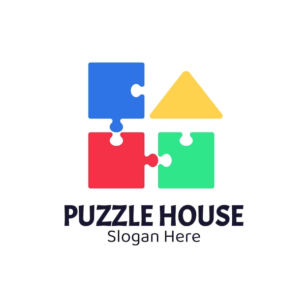 Puzzel huis logo