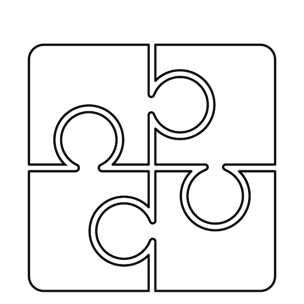 Puzzel pictogram vector