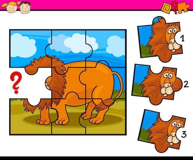 Puzzel voorschoolse cartoon spel