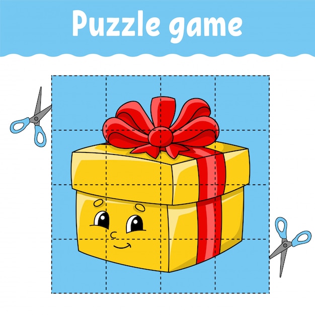 Puzzle game for kids. education developing worksheet. learning game for children.