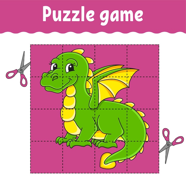 Puzzle game for kids Education developing worksheet