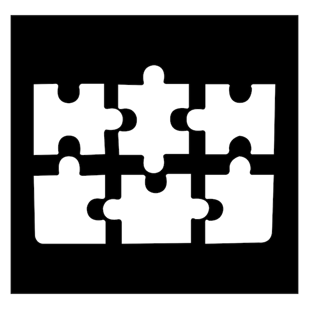 Puzzle icon vector illustration symbol design