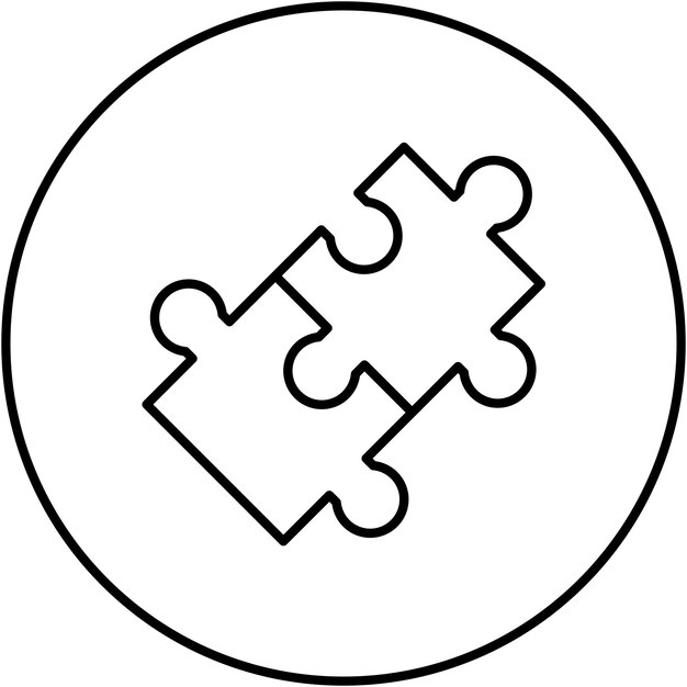 Vector puzzle icon vector image can be used for children toys