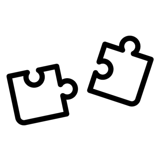 Vector puzzle icon