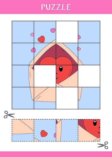 Puzzle for kids Find the missing parts of the picture