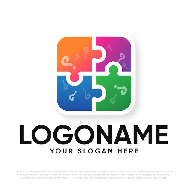 Puzzle logo design