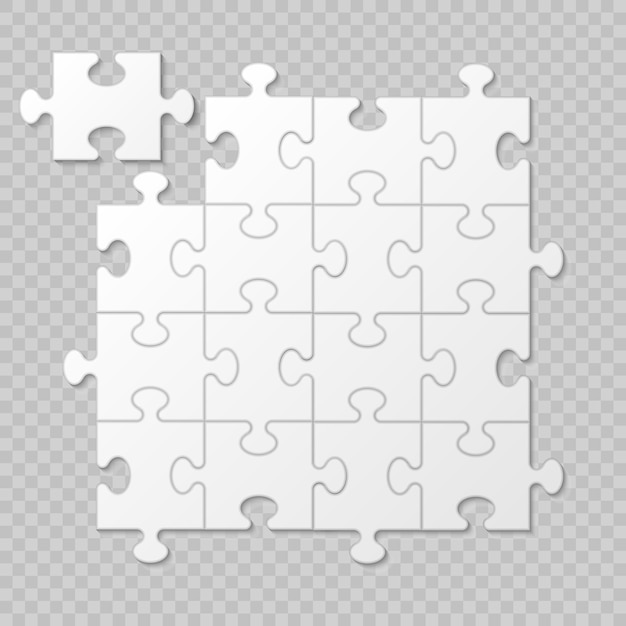 Puzzle piece business presentation