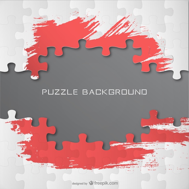 Puzzle backgroud modello di vernice rossa