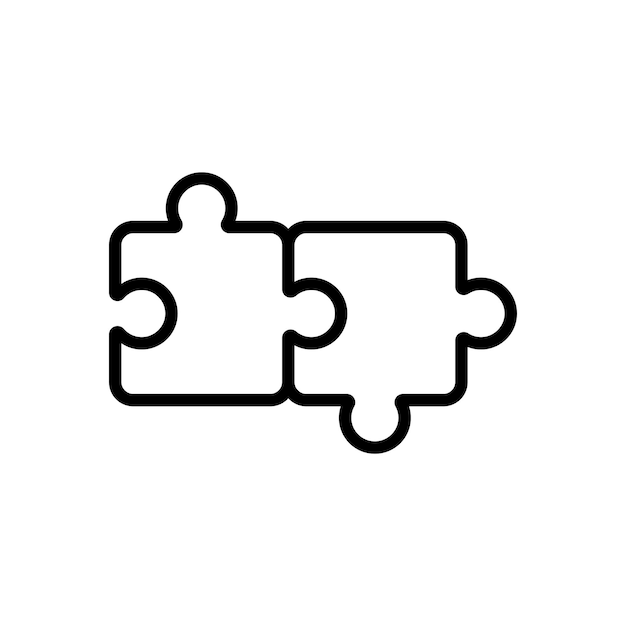 Puzzle sign symbol vector