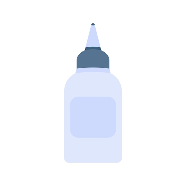 Pva stationery glue illustration. school supply flat design. office stationery and school supply.