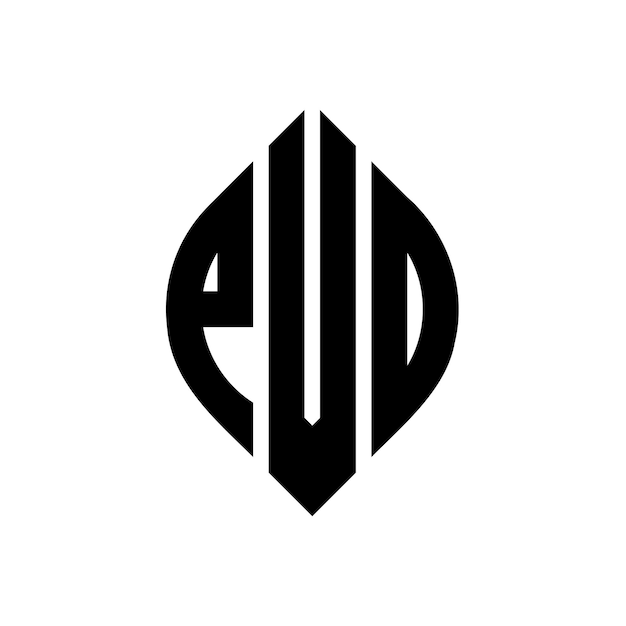 Вектор pvd круг буква дизайн логотипа с кругом и эллипсовой формой pvd эллипса буквы с типографическим стилем три инициалы образуют круг логотипа pvd круг эмблема абстрактная монограмма буква марка вектор