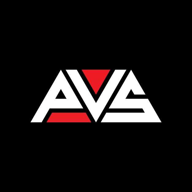 pvs triangle letter logo design with triangle shape pvs triangle logo design monogram pvs triangle vector logo template with red color pvs triangular logo simple elegant and luxurious logo pvs