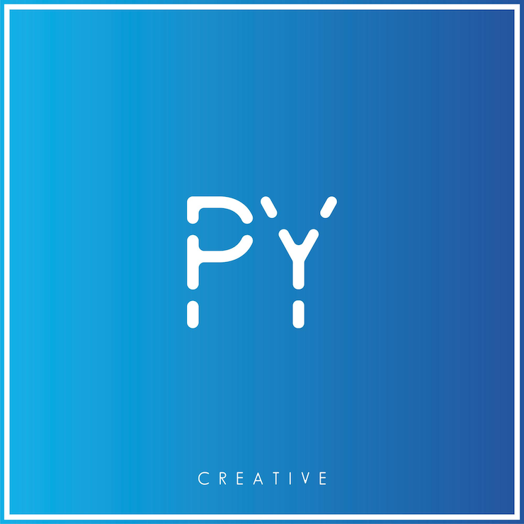 Vector py premium vector latter logo design minimalist logo illustration graphic design monogram design