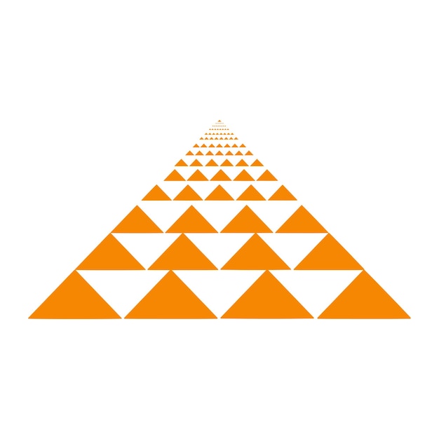 피라미드 하프톤 벡터 기하학적 디자인 요소
