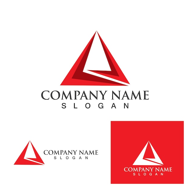 Pyramid logo and symbol icon vector eps10