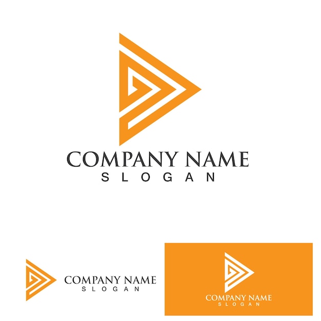 Pyramid Logo and symbol vector element