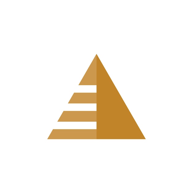 Vettore logo pyramid