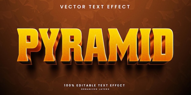 Pyramid style text effect 