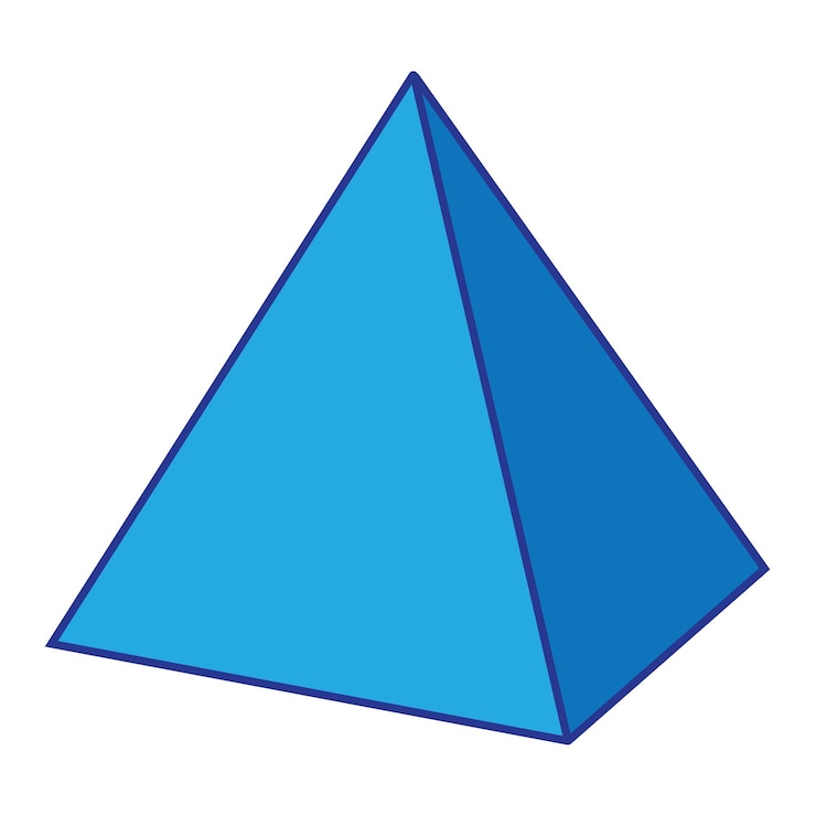 वेक्टर pyramid triangle icon vector illustration vector design