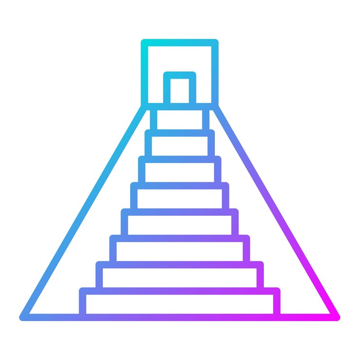 Vector pyramid vector icon can be used for history iconset