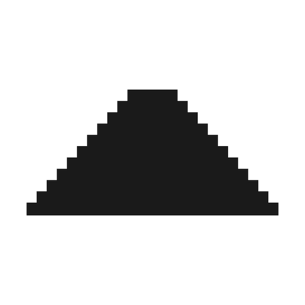 Pyramid vector icon illustration symbol design