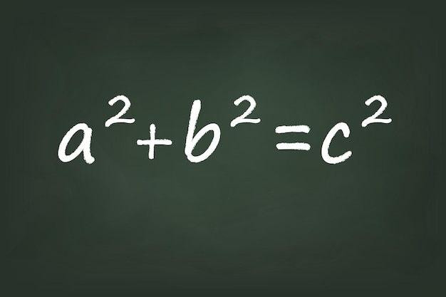 Теорема пифагора на фоне доски