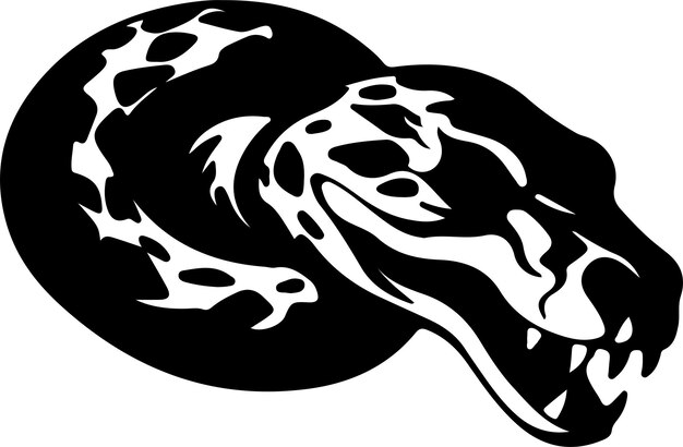 Premium Vector | Python black silhouette with transparent background