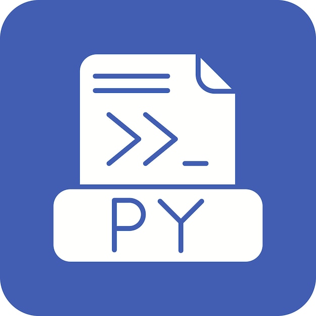 Python File icon vector image Can be used for Computer Programming