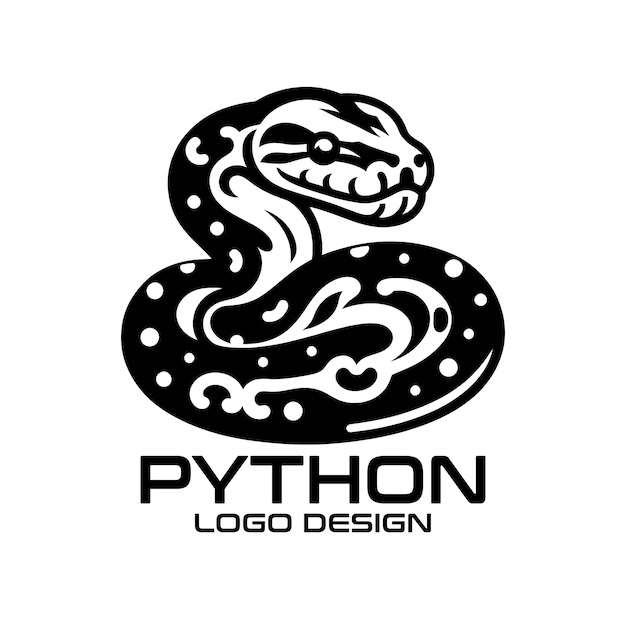 Python Vector Logo Design | Premium AI-generated vector
