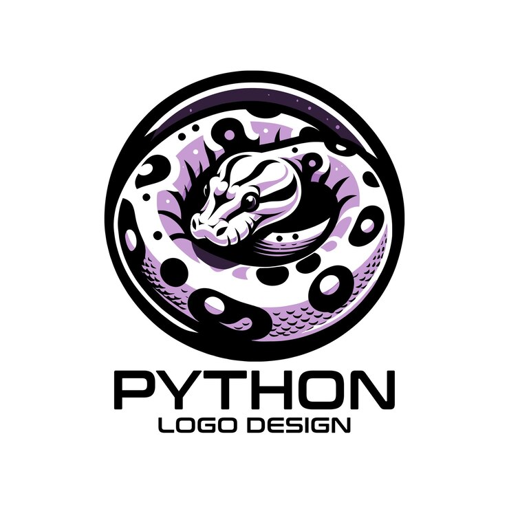 Vector python vector logo design