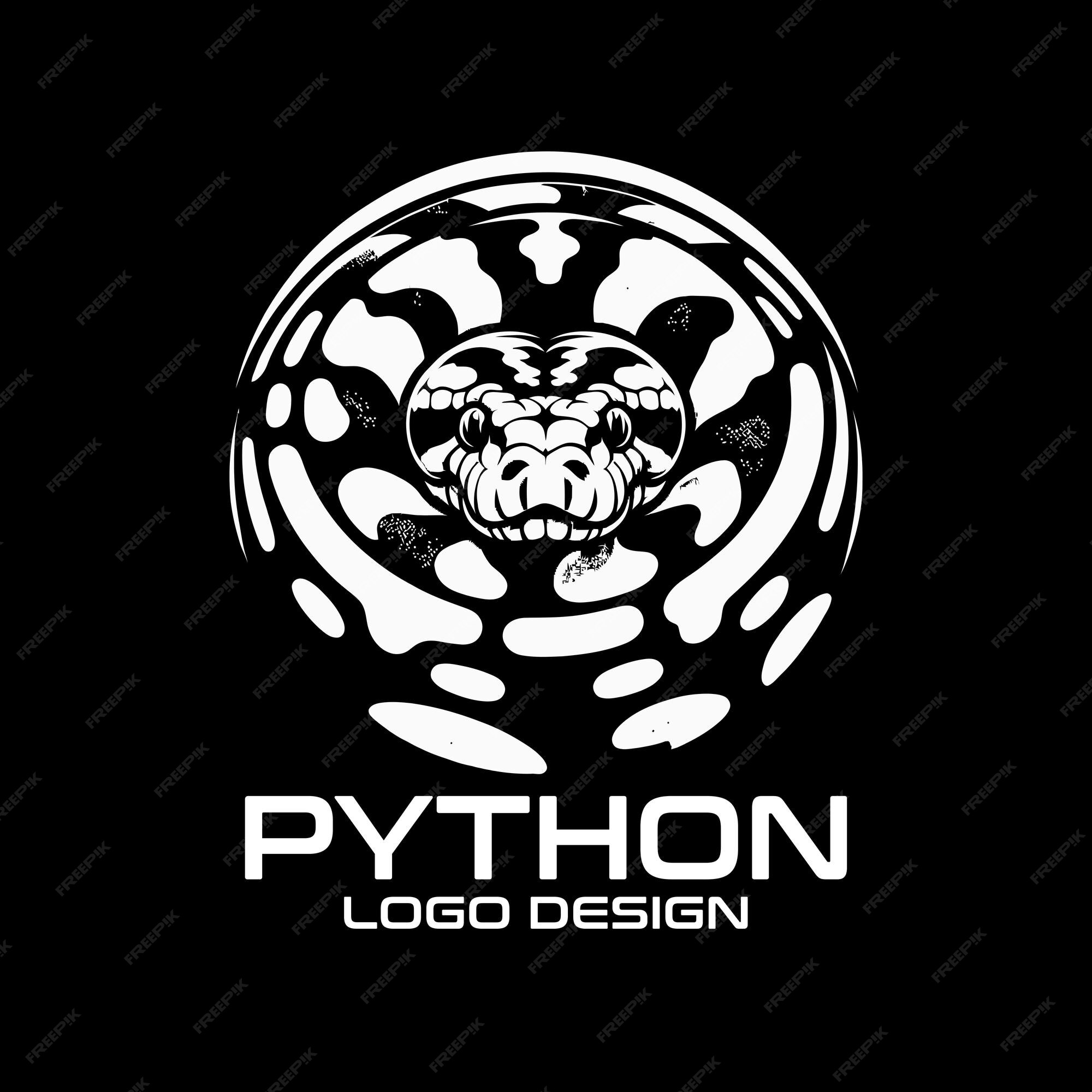 Python Vector Logo Design | Premium AI-generated vector