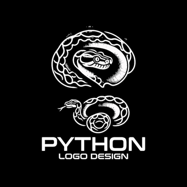 Premium Vector | Python Vector Logo Design