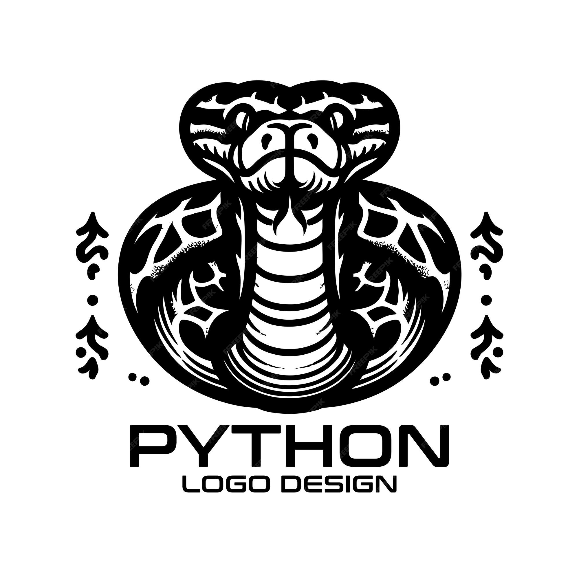 Premium Vector | Python Vector Logo Design