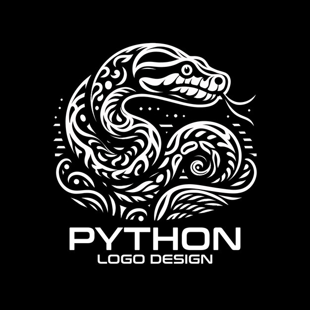 Premium Vector | Python Vector Logo Design
