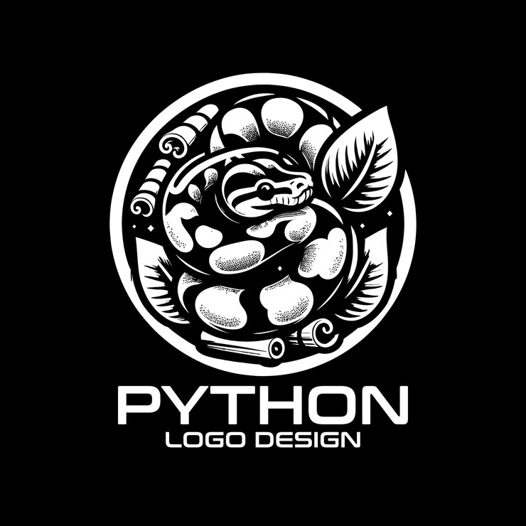 Vector python vector logo design