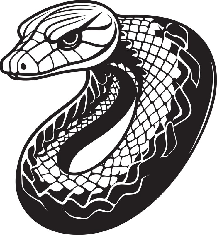 Vector pythons constriction an artistic representation of serpents hunting techniques and power