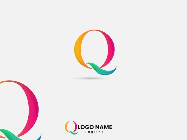 Q letter logo design q logo business font premium logo template