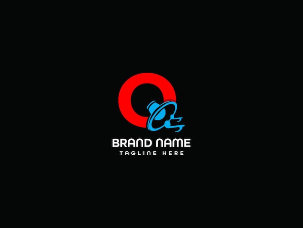 Vector q music and brand business logo