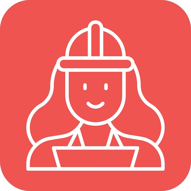 Qa Engineer Female icon vector image Can be used for Professions