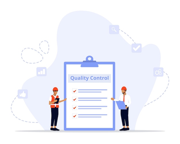 Иллюстрация концепции инженеров Qa