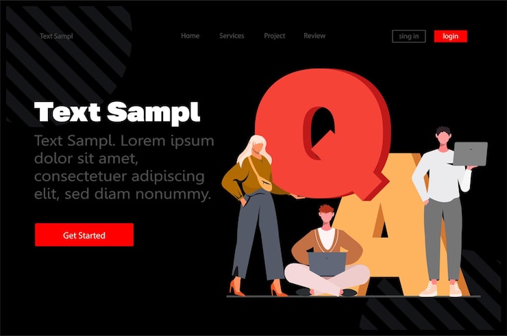 Vector qa quality assurance acronym developers testing software app qa quality assurance coding