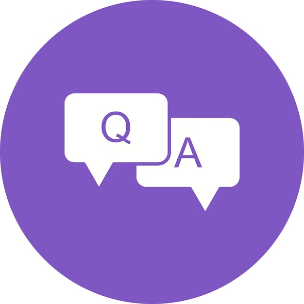 QA Vector illustratie stijl