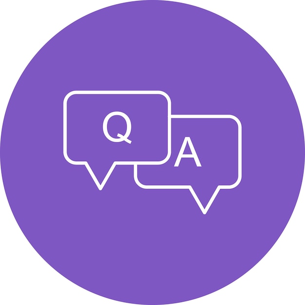 QA Vector illustratie stijl