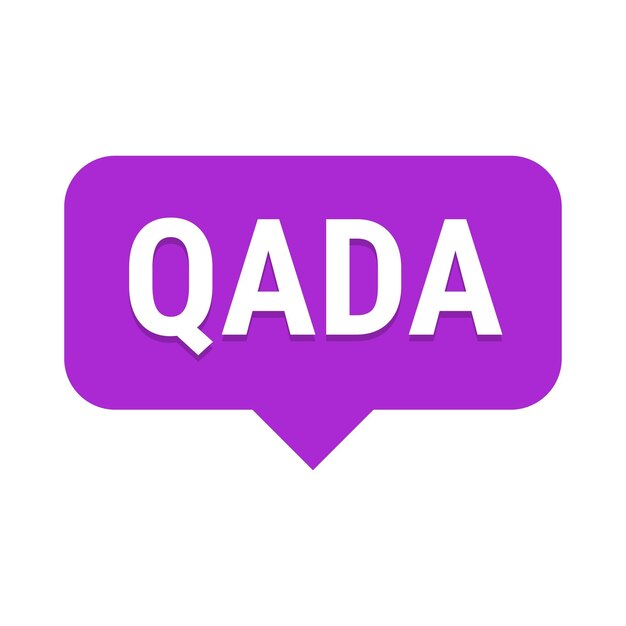 欠席した断食日を補うための情報を含む Qada 紫ベクトル コールアウト バナー