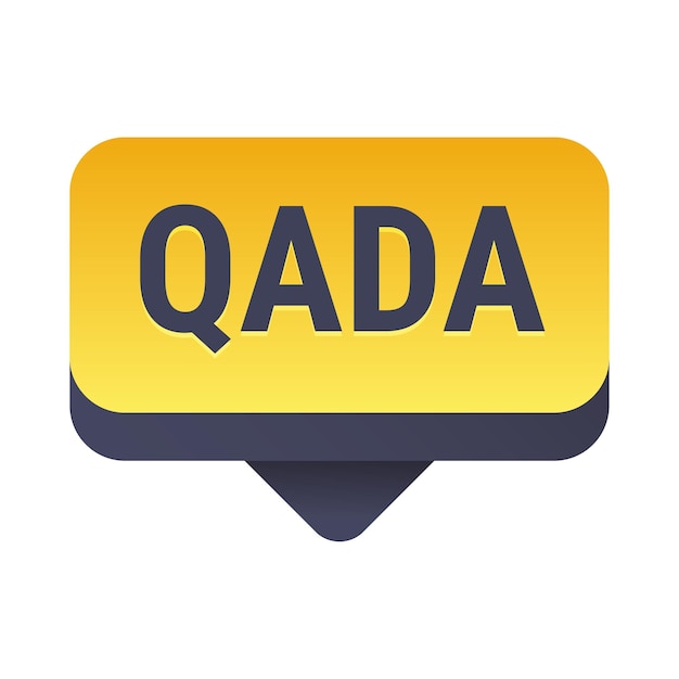 Qada Yellow Vector Callout Banner with Information on Making Up Missed Fast Days